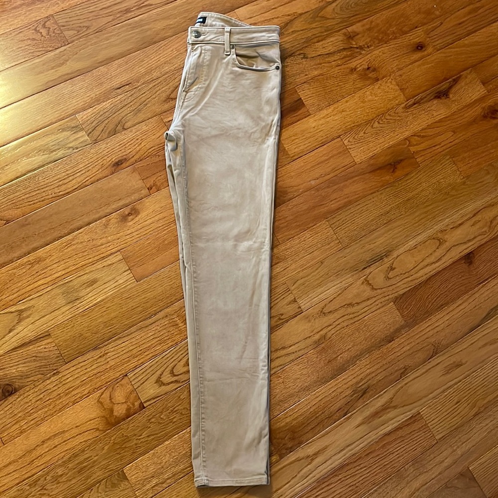 Men’s Slim Supersoft Khaki Hyper Stretch Jeans.  Size 32 X 34